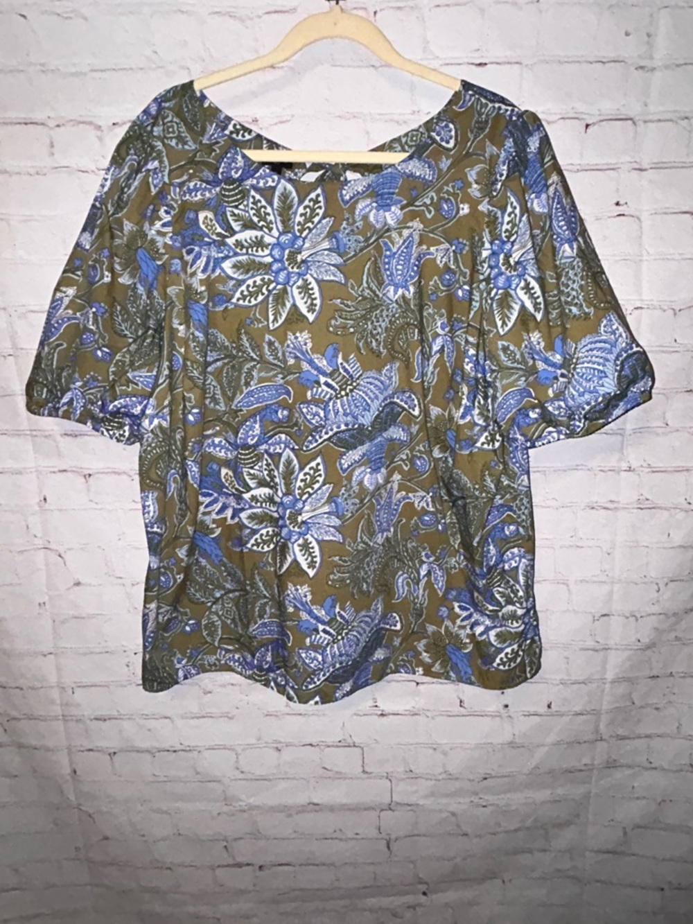 Talbots Tie Back Top size 2X - Picture 2 of 9